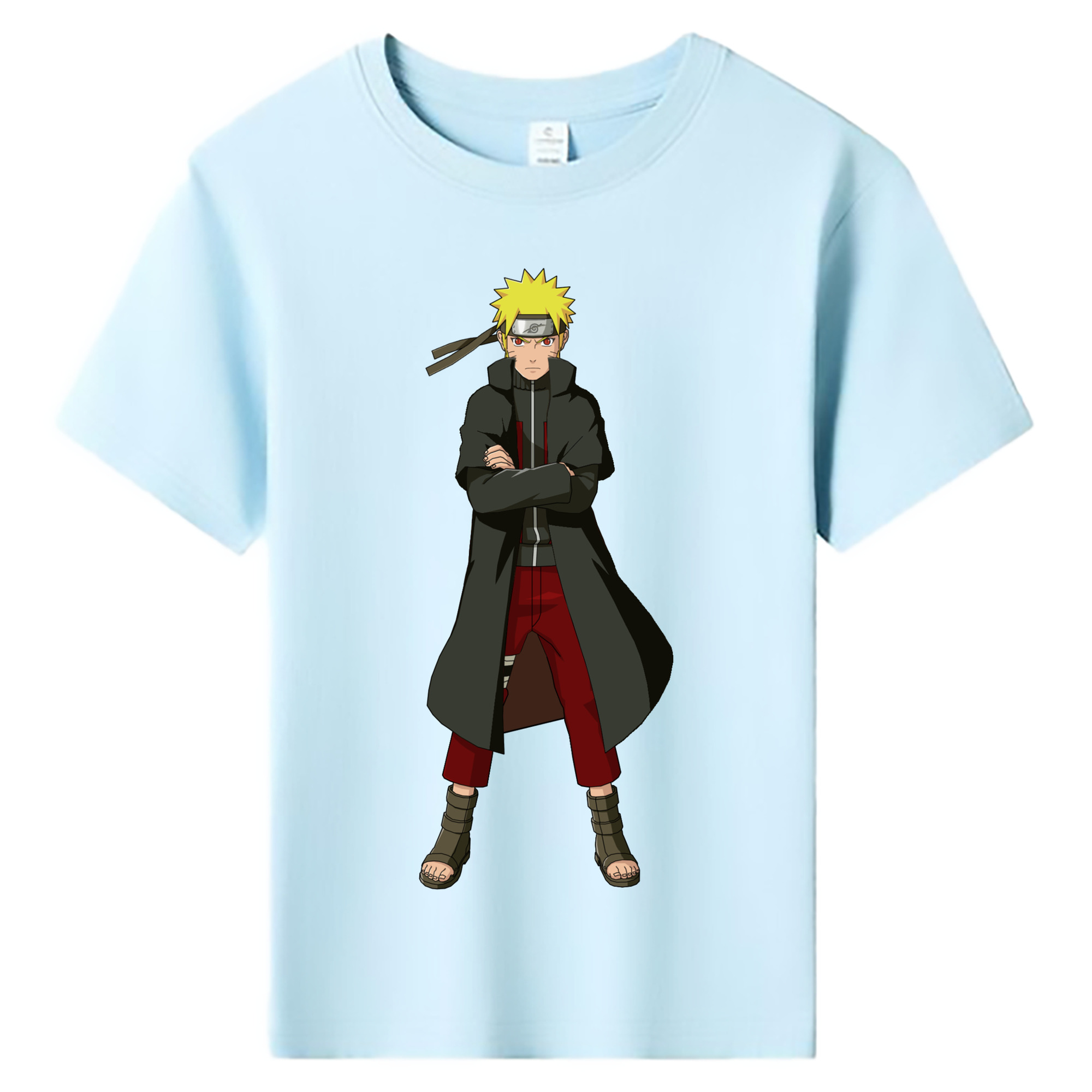 （画像用） NARUTO -ナルト- うずまき ナルト Uzumaki Naruto 綿100％キッズTシャツ（フロントプリント）